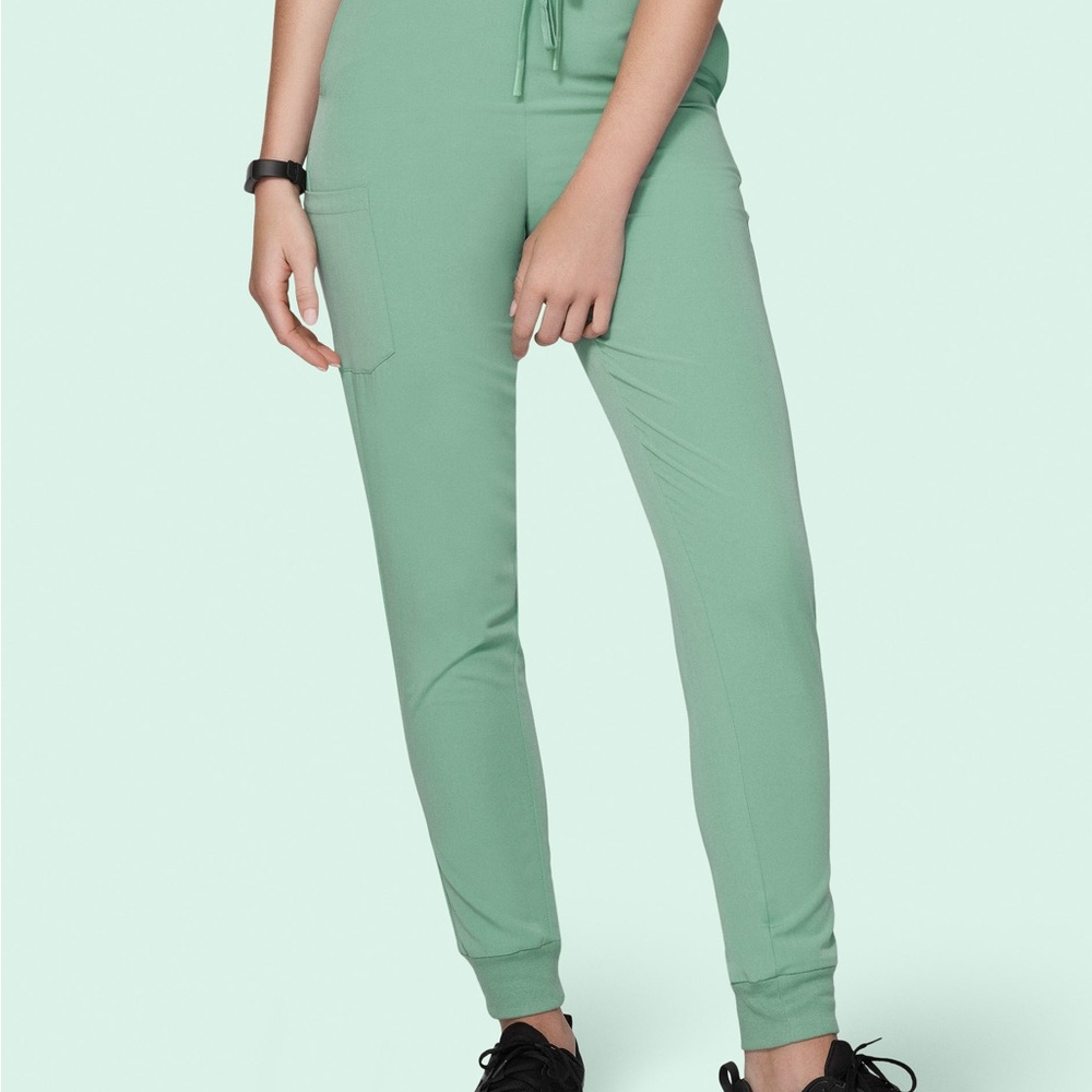 Mandala Scrub High Waisted Jogger Pant Jade S (Tall)
